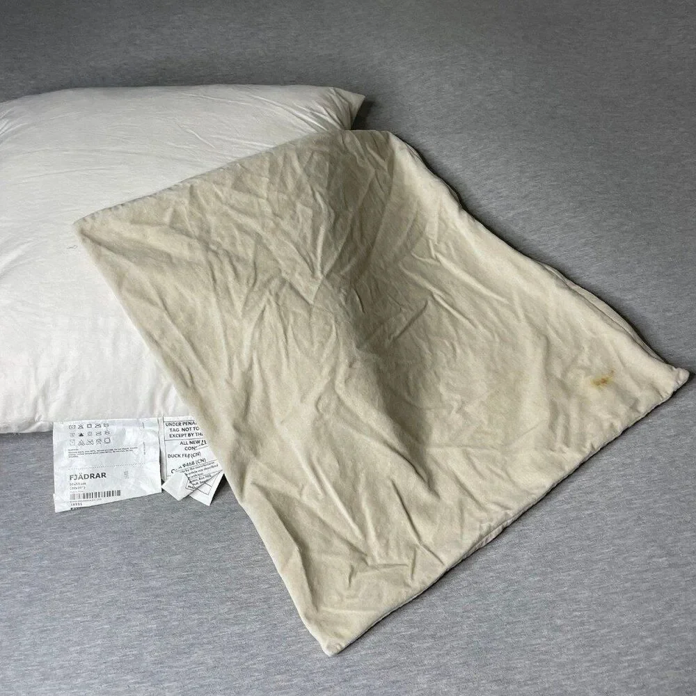 IKEA Fjadrar 20”x20” Inner Pillow & Sanela Cushion Pillow Case 2 PCS. Set